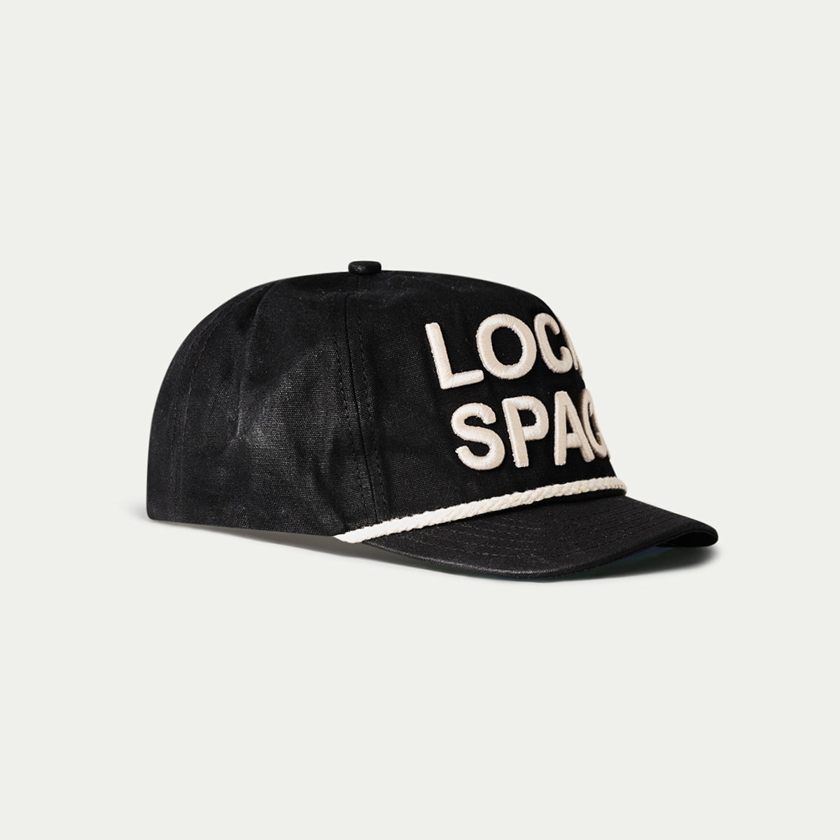 Waxed Black Vintage-Inspired Snapback | Merch Cap | Local Space