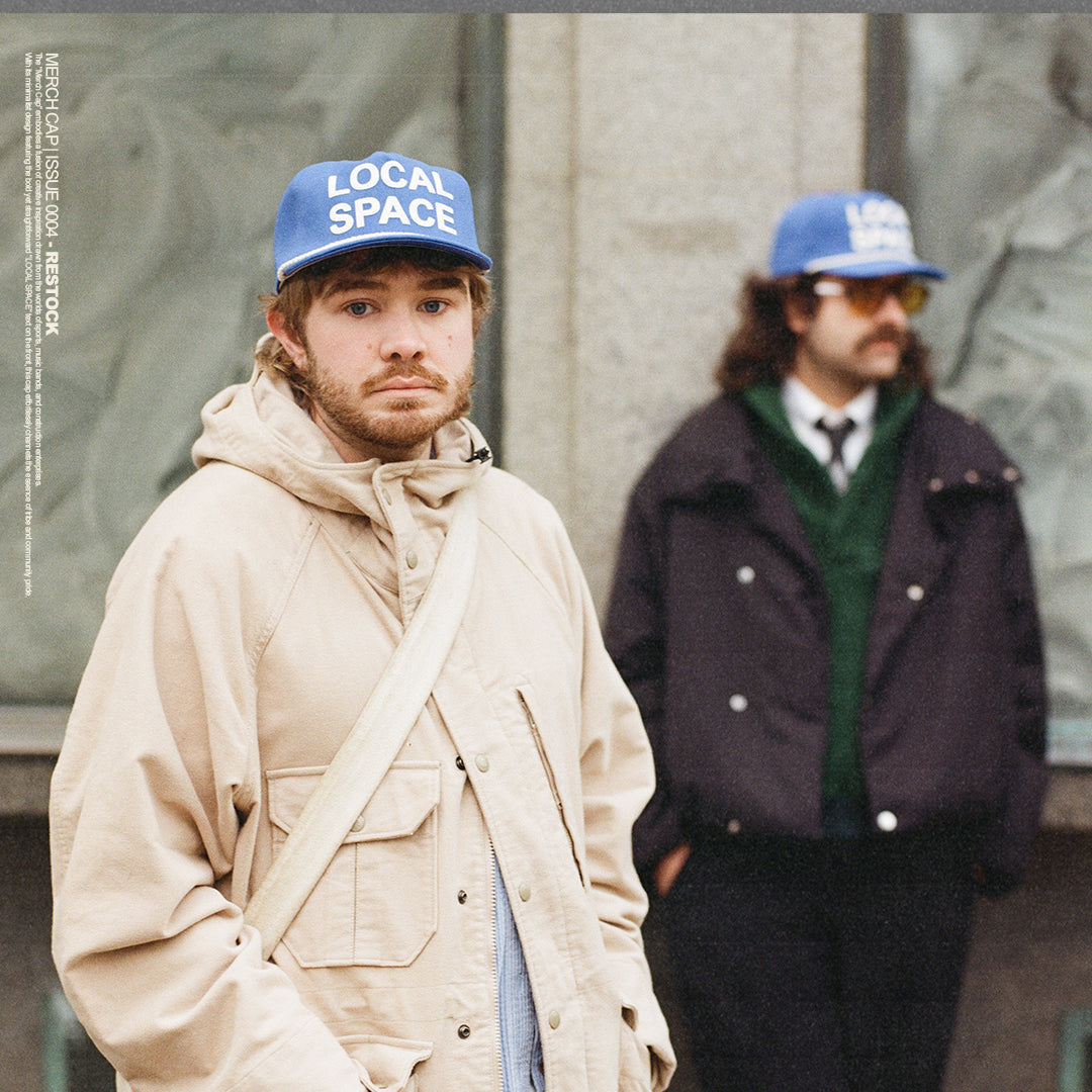 Blue Vintage-Inspired Snapback | Merch Cap | Local Space — local-space