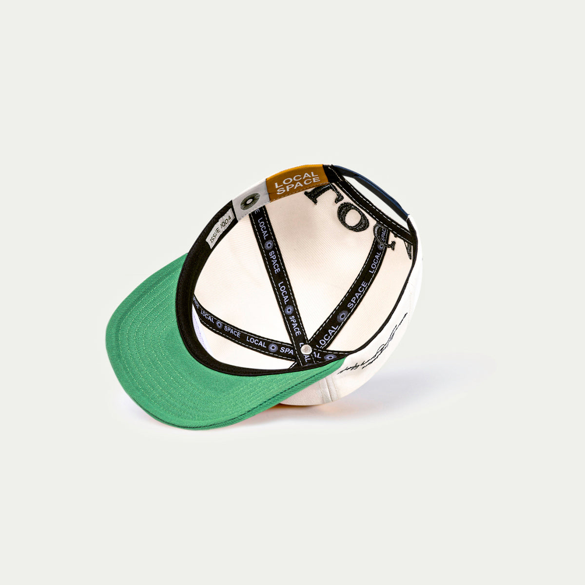 Logo Cap | White & Navy Vintage Snapback Inspired | Local