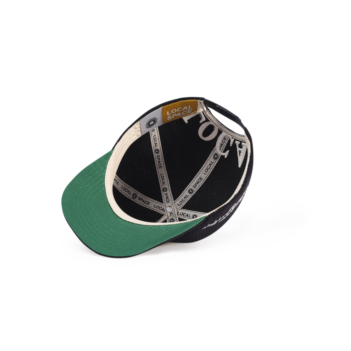 Logo Cap | Black Vintage Snapback Inspired | Local Space