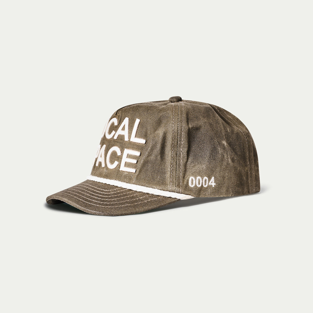Waxed Olive Vintage-Inspired Snapback | Merch Cap | Local Space