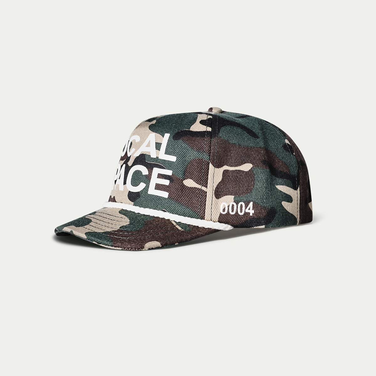 Camo Vintage-Inspired Snapback | Merch Cap | Local Space